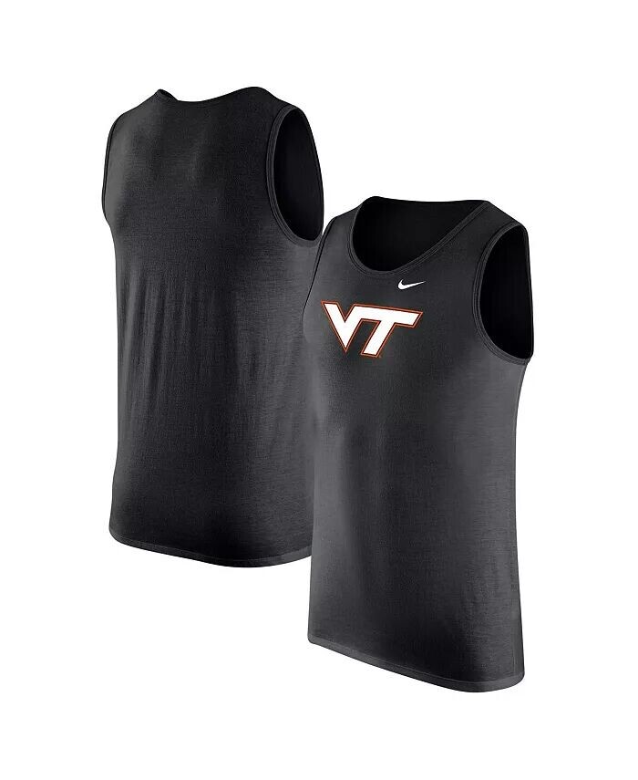 

Мужская черная майка Virginia Tech Hokies Nike, черный