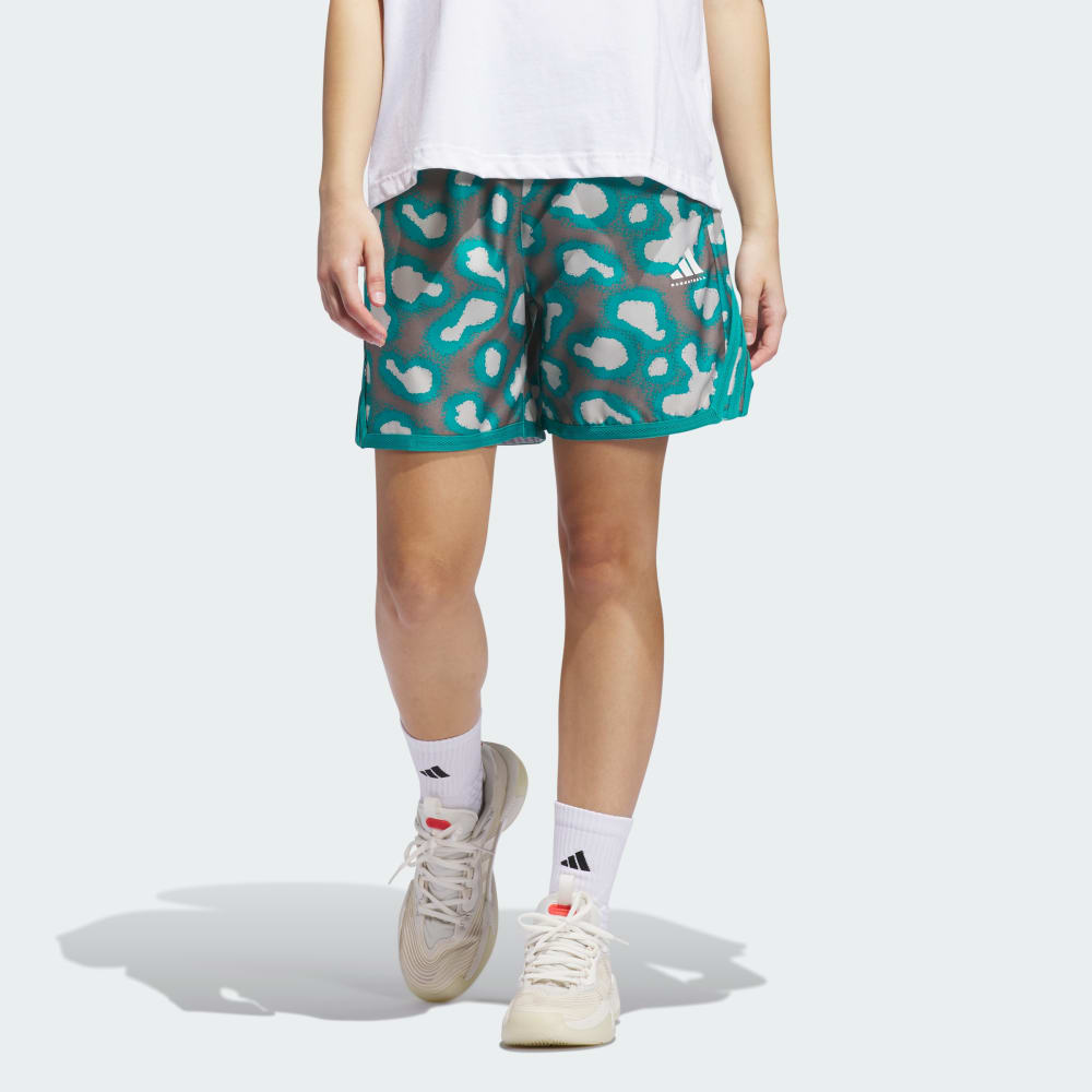 

Спортивные шорты Adidas Crazy Lite Geode Camo AOP Short, цвет Multicolor/Powder Teal