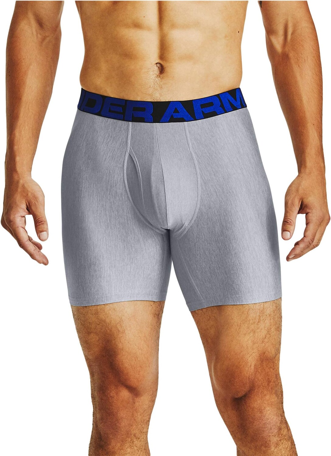 

Трусы Tech 6" Boxerjock 2-Pack Under Armour, цвет Academy/Mod Gray Light Heather