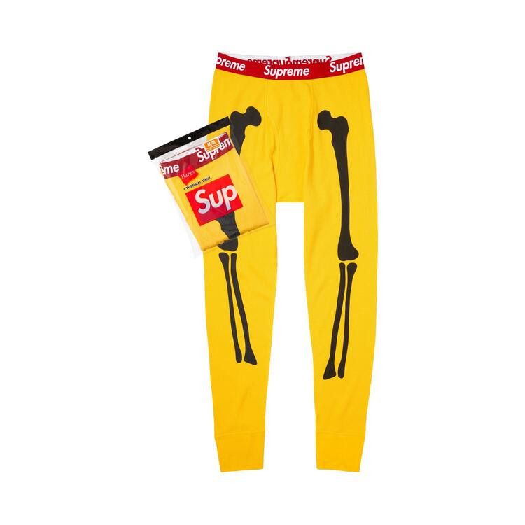 

Брюки Supreme x Hanes Bones Thermal Pant (1 Pack) 'Yellow'