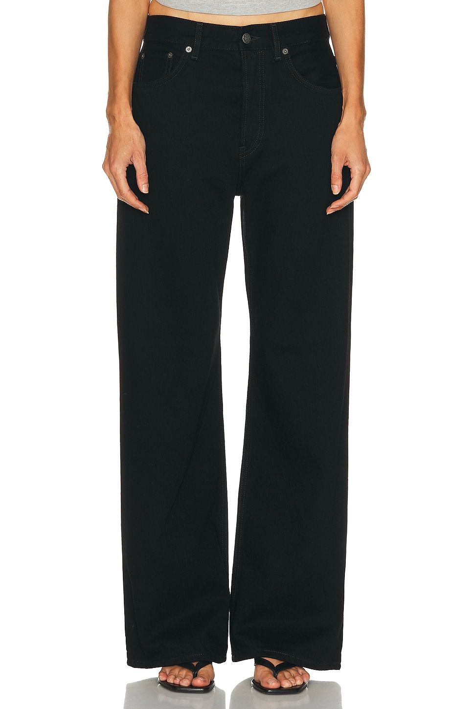 

2021F Широкие брюки Acne Studios, Black