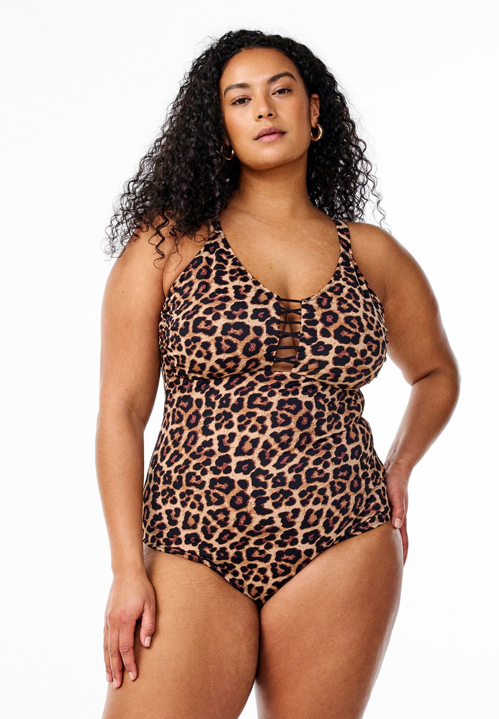 

Купальник MIT ANIMAL-PRINT Zizzi, коричневый