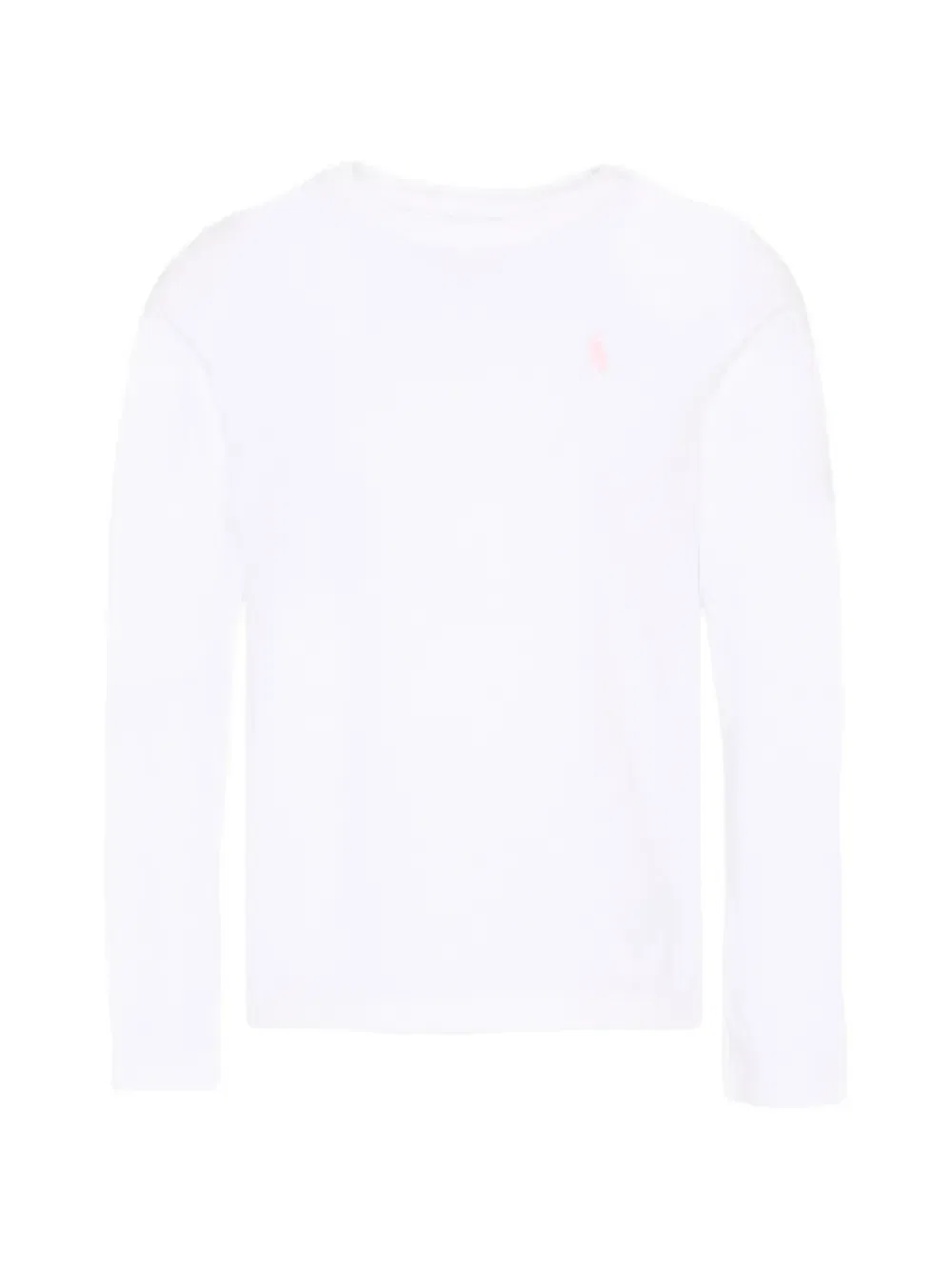 Футболка с длинными рукавами и вышитым логотипом POLO RALPH LAUREN KIDS, белый