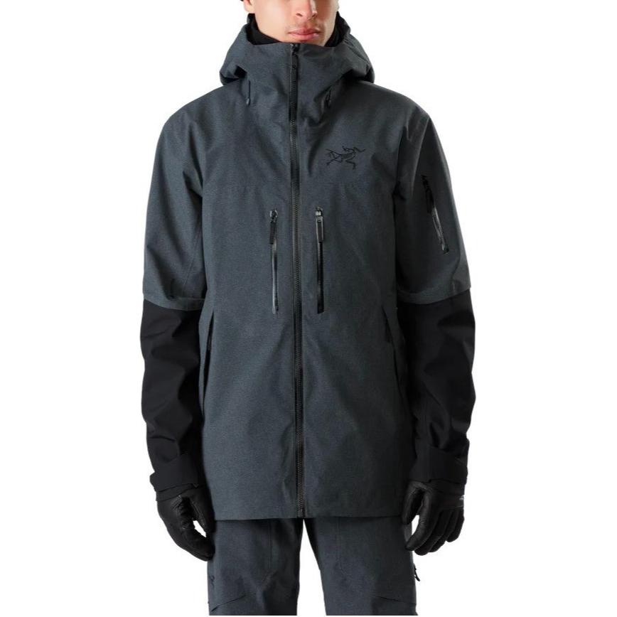 

Arcteryx Ветровка мужская непродуваемая дышащая, Black Gray/Black Heather