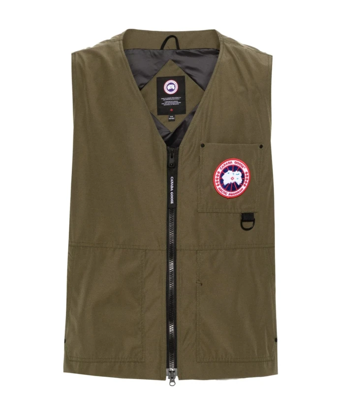 

Легкая куртка без рукавов с v образным вырезом Canada Goose, зеленый