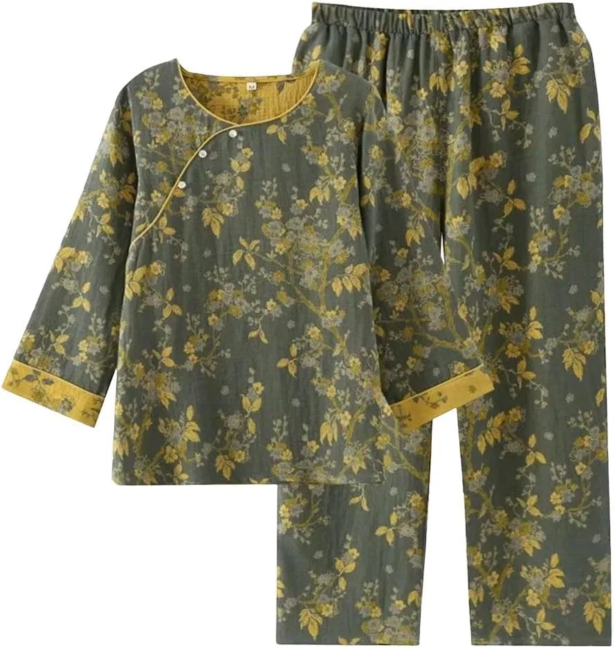 Пижама китайский стиль, хлопок, Women's Chinese Style, En8
