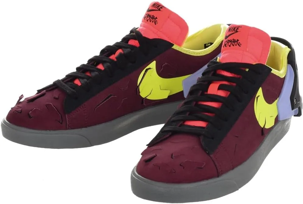 Мужские скейтбордистские кроссовки Nike X Acronym Blazer размера L, черный/бордовый — фото 4