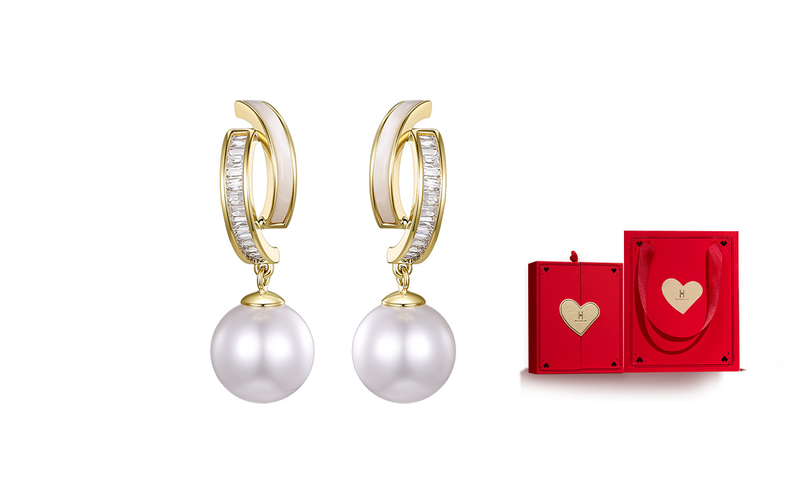 

HMZ Серьги-гвоздики из серебра 925 пробы для женщин золотые