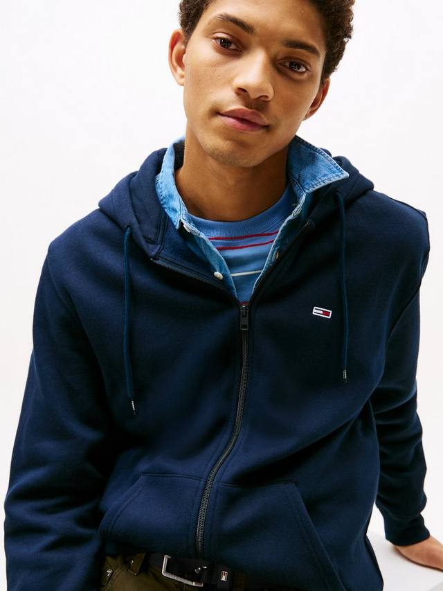 Толстовка с капюшоном из смеси хлопка Tommy Hilfiger, цвет Dark Night Navy — фото 3