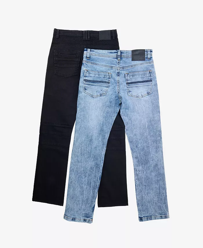 

Большие мальчики 8-18 2 упаковки комбо эластичные джинсы XRAY, черный