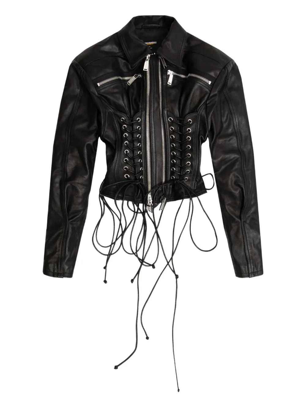 

X Ducati куртка на молнии со шнуровкой DSQUARED2, черный