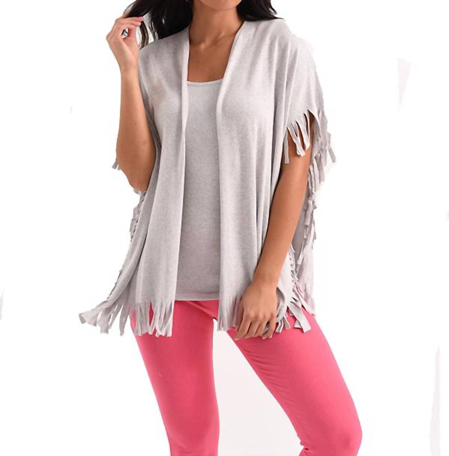 

Серая шаль Nea Fringe Kashmira french kyss, серый