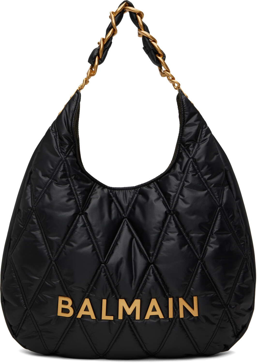

Черная мягкая сумка 1945 года Balmain, Noir, Черный, Черная мягкая сумка 1945 года Balmain, Noir