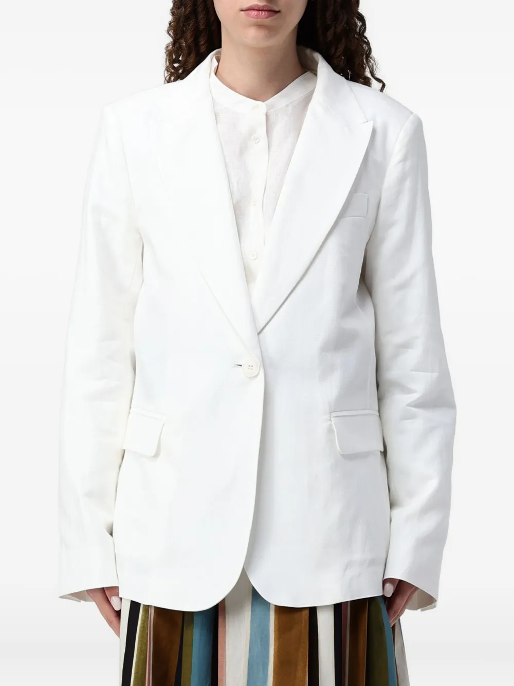 

Однобортный пиджак Quito с карманом Weekend Max Mara, белый