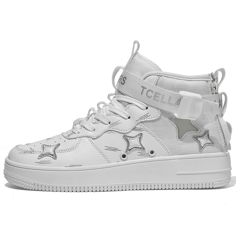 

Кроссовки TCELLARS Skateboarding Shoes Unisex Mid-top, белый