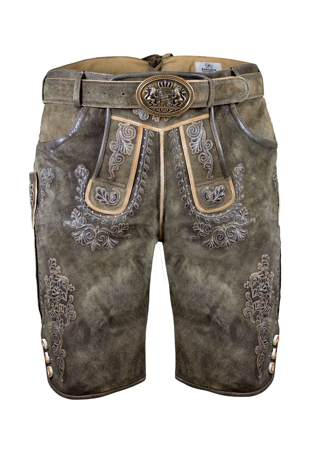 

Короткие брюки Wildbuck Lederhosen Marcel EDELNICE, коричневый