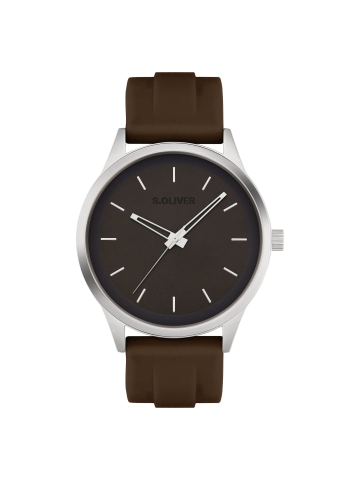 

s.Oliver Спортивные и стильные наручные часы коричневого цвета