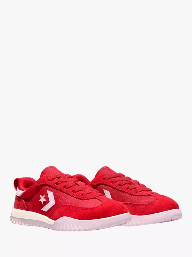 Детские замшевые кроссовки Run Star на шнуровке Converse — фото 4