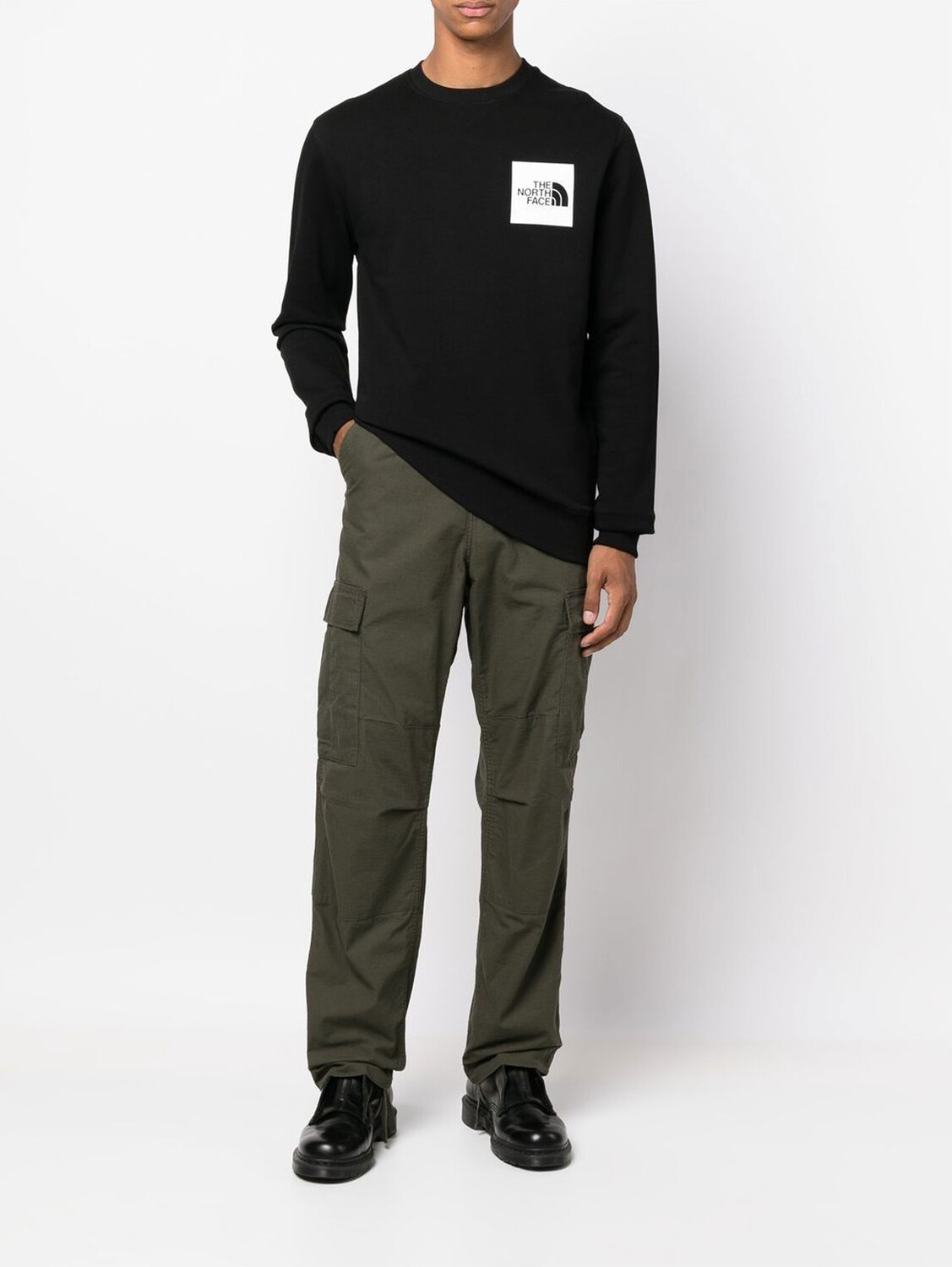 

Блуза The North Face M FINE CREW, черный