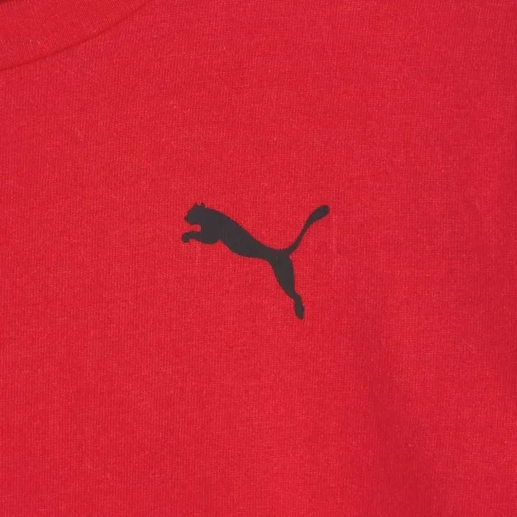 Детский комплект PUMA из 3 предметов: жилет, футболка с длинным рукавом и джоггеры, Red — фото 2