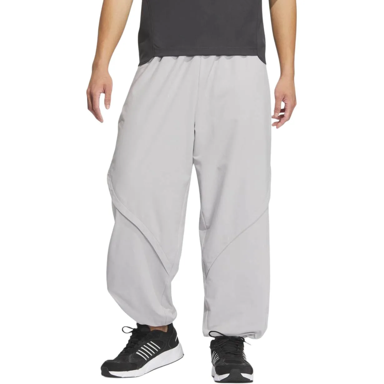 Adidas Брюки casual мужские светлый серый/яркий белый — фото 4