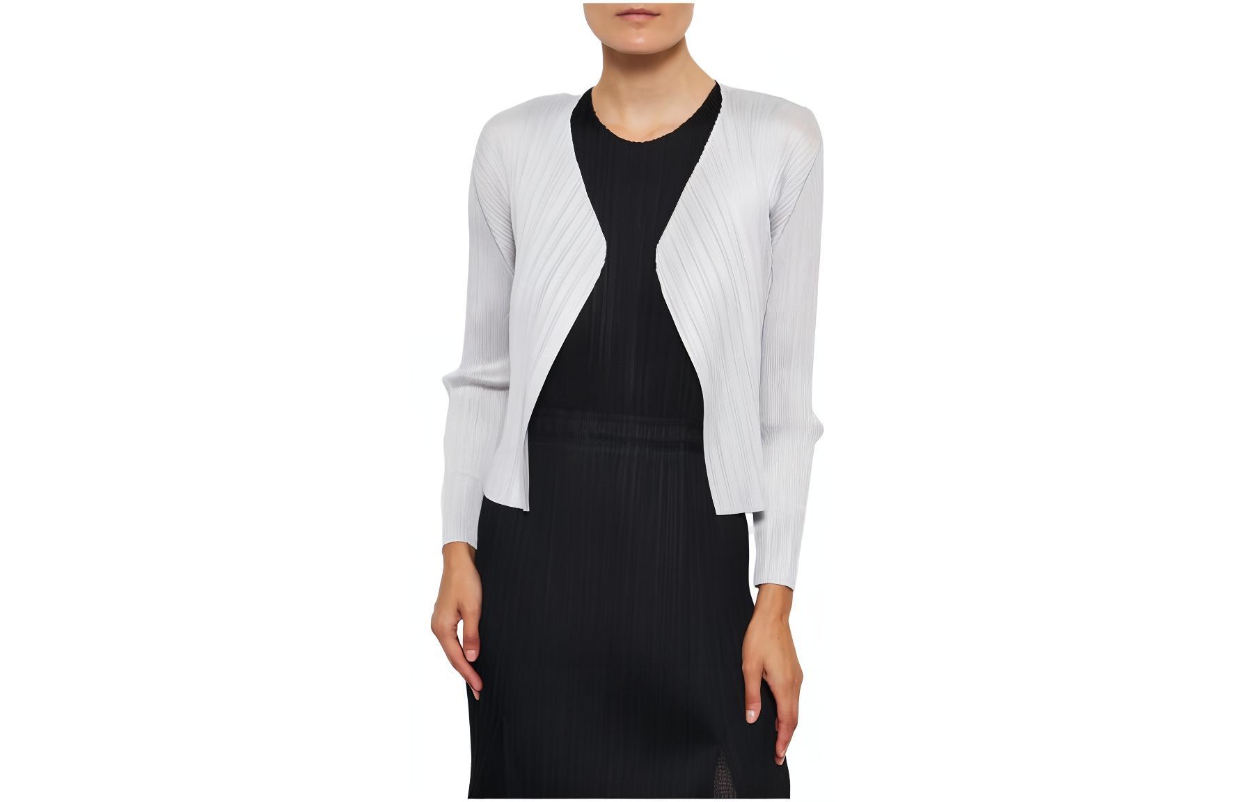 

Топ Plissé Jacket PLEATS PLEASE ISSEY MIYAKE, светло-серый
