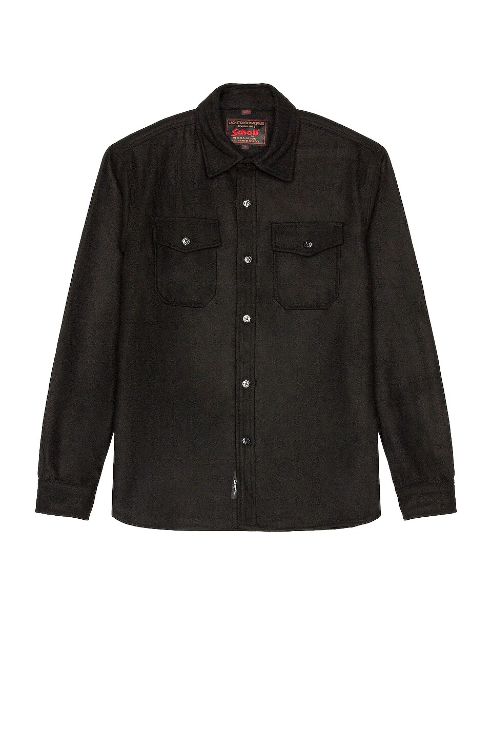 

Рубашка Schott CPO Wool, черный