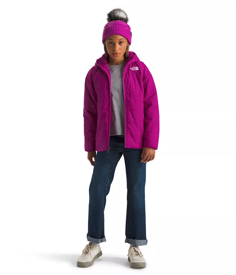 

Двусторонняя короткая парка Shasta для девочек The North Face, цвет Deep Mulberry