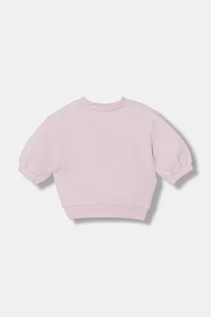 Блуза детская с капюшоном модель United Colors of Benetton, розовый — фото 2