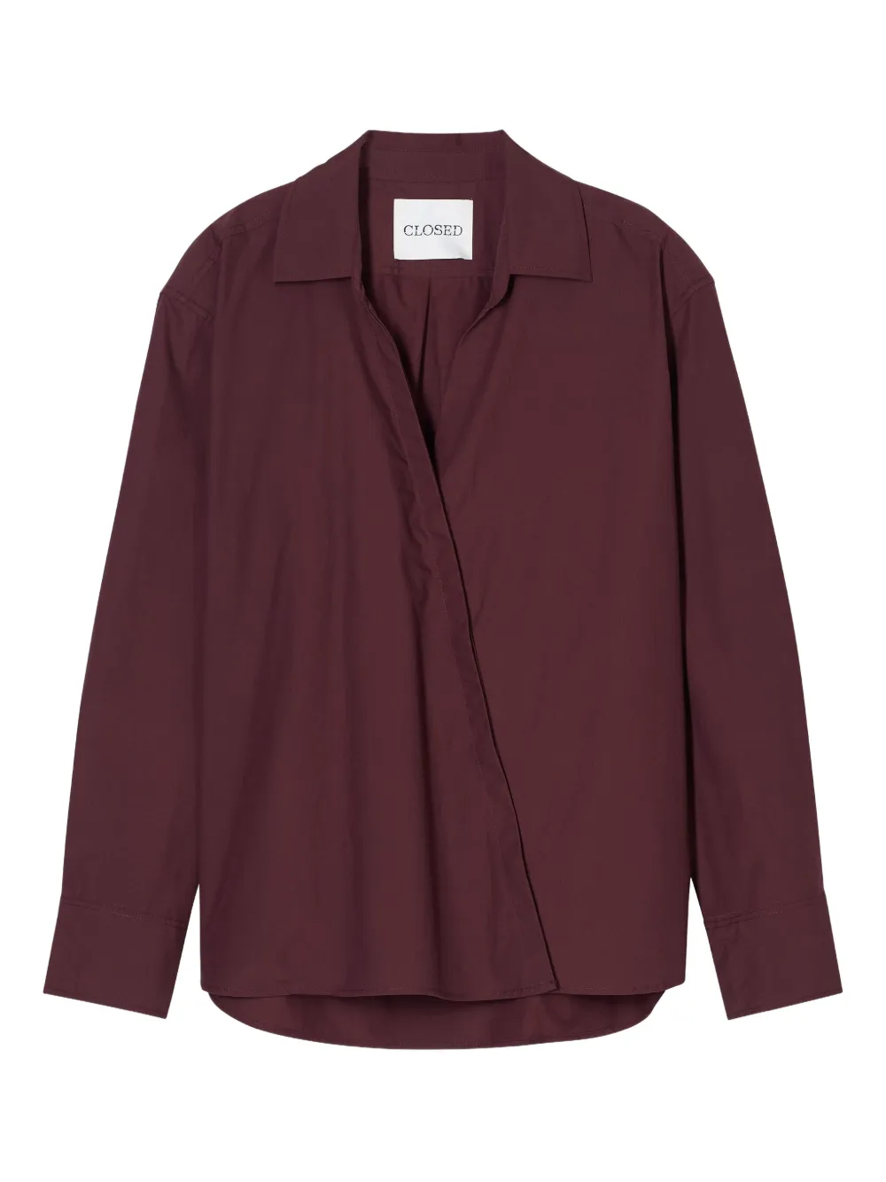 

Рубашка асимметричного кроя Closed, фиолетовый