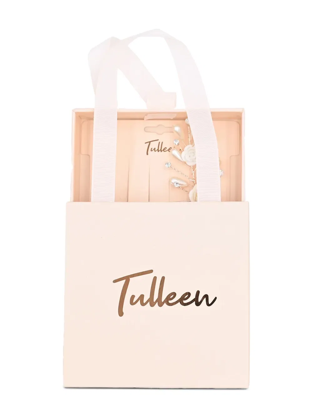 Заколка для волос в виде розы Tulleen, серебро — фото 3