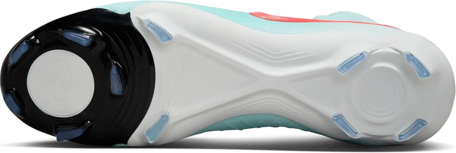 Футбольные бутсы Nike Phantom Luna 2 Pro FG High Top FJ2575, Mint Atomic Red Off Noir — фото 4