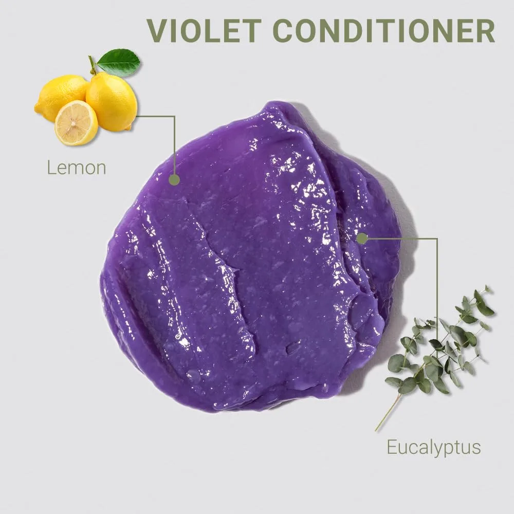 Кондиционер для волос Loma Violet, 950 мл (без сульфатов, парабенов и глютена), blue — фото 3