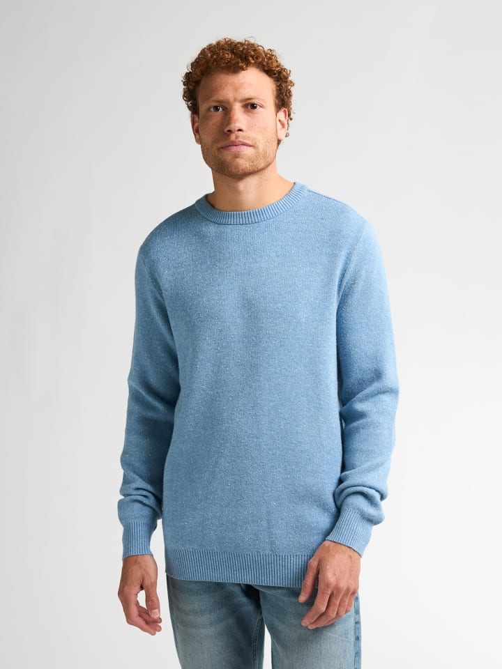 

Вязаный свитер Crandon синего цвета Petrol Industries