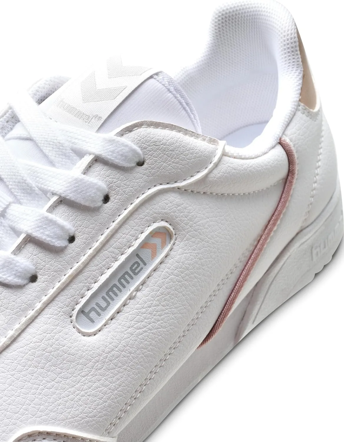 Кроссовки Hummel Unisex Adult Low Forli, белый/розовый — фото 3