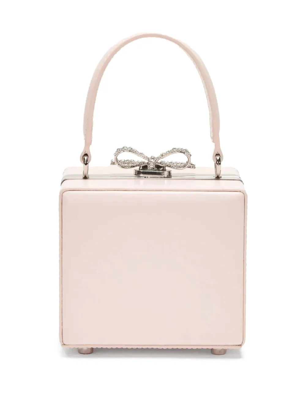 

Сумка-тоут с украшением в виде кристаллического банта Self-Portrait, розовый