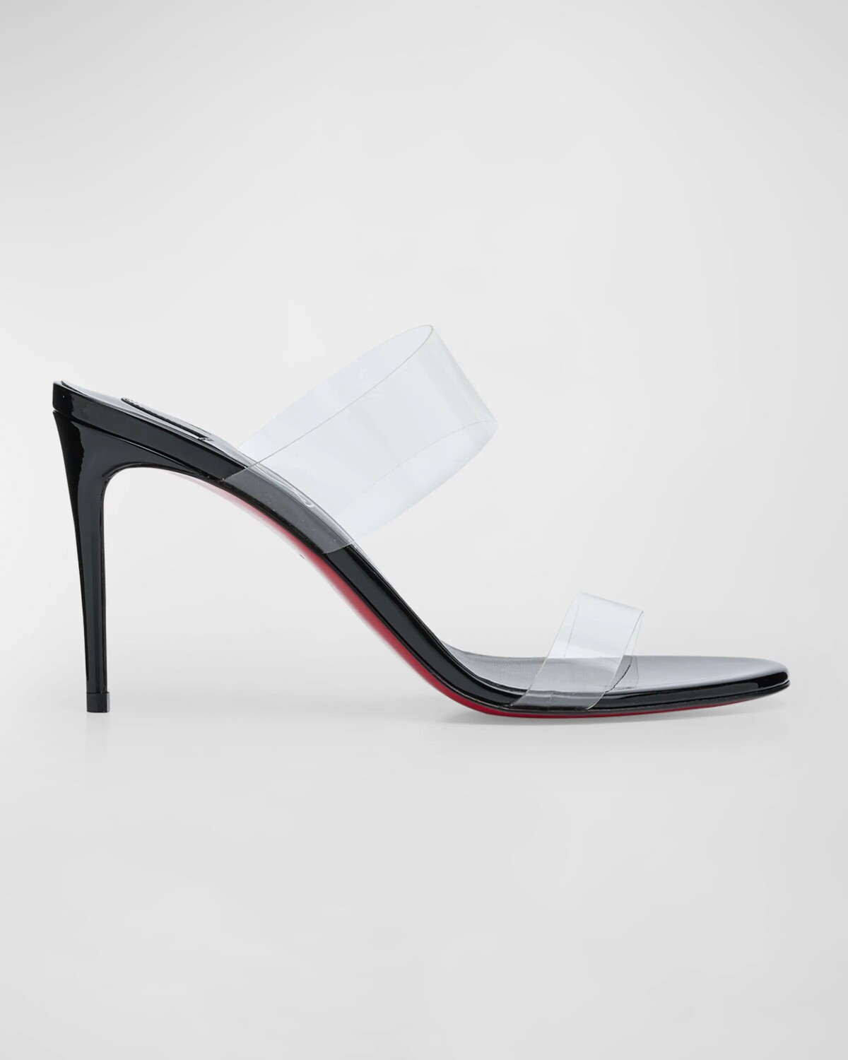 Сандалии Just Nothing Clear с красной подошвой Christian Louboutin, цвет Black