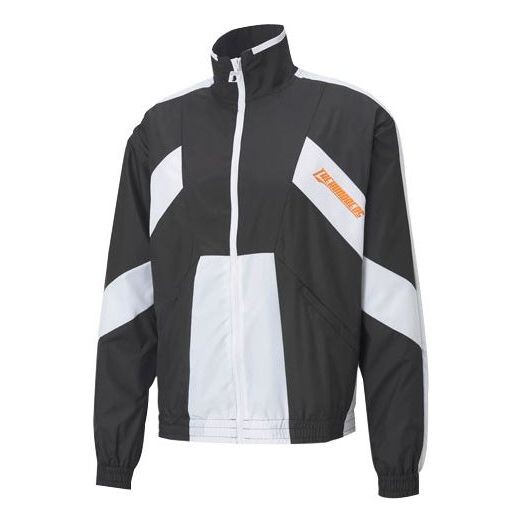 

Куртка x the hundreds track jacket 'black white orange' Puma, черный