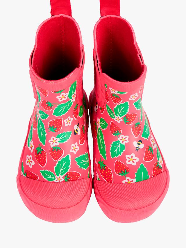 Детские короткие резиновые сапоги Frugi, Pink/Multi — фото 4