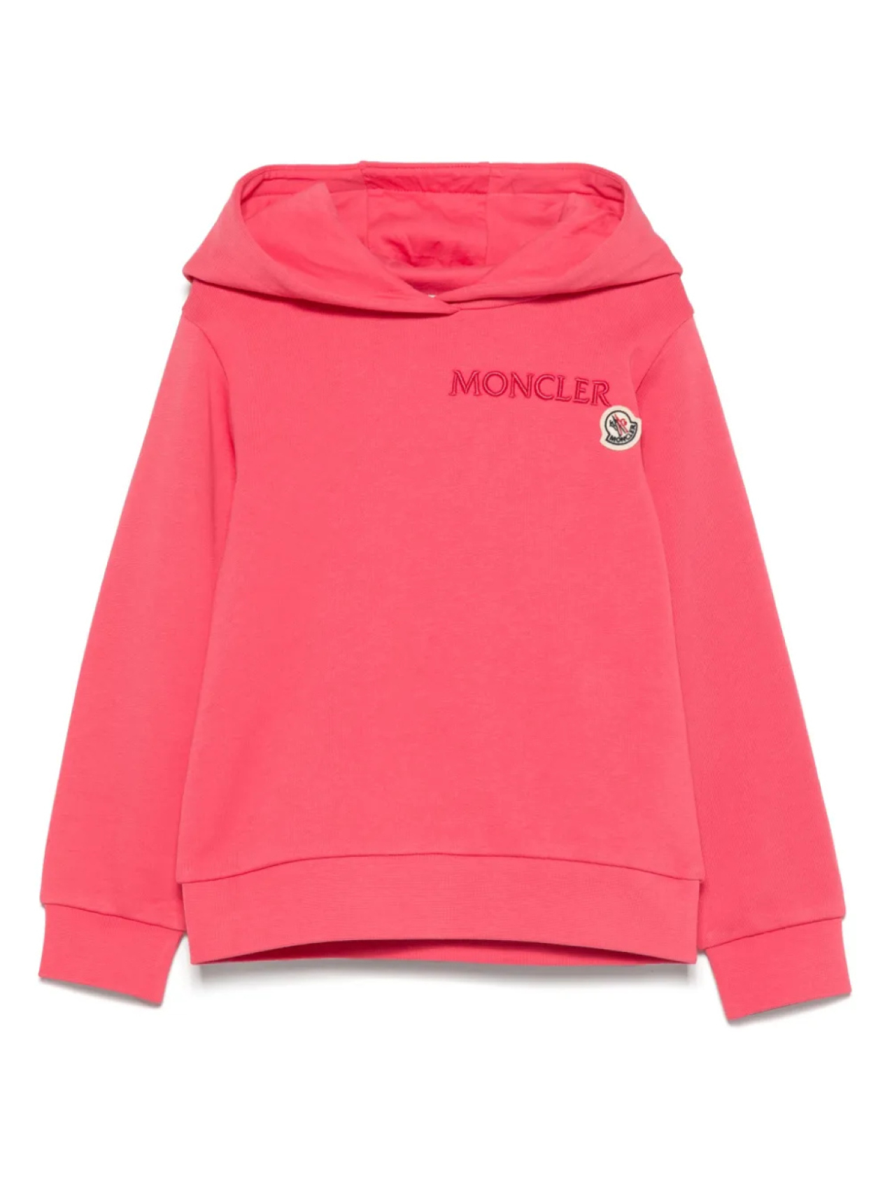 

Moncler Enfant худи с нашивкой-логотипом, розовый