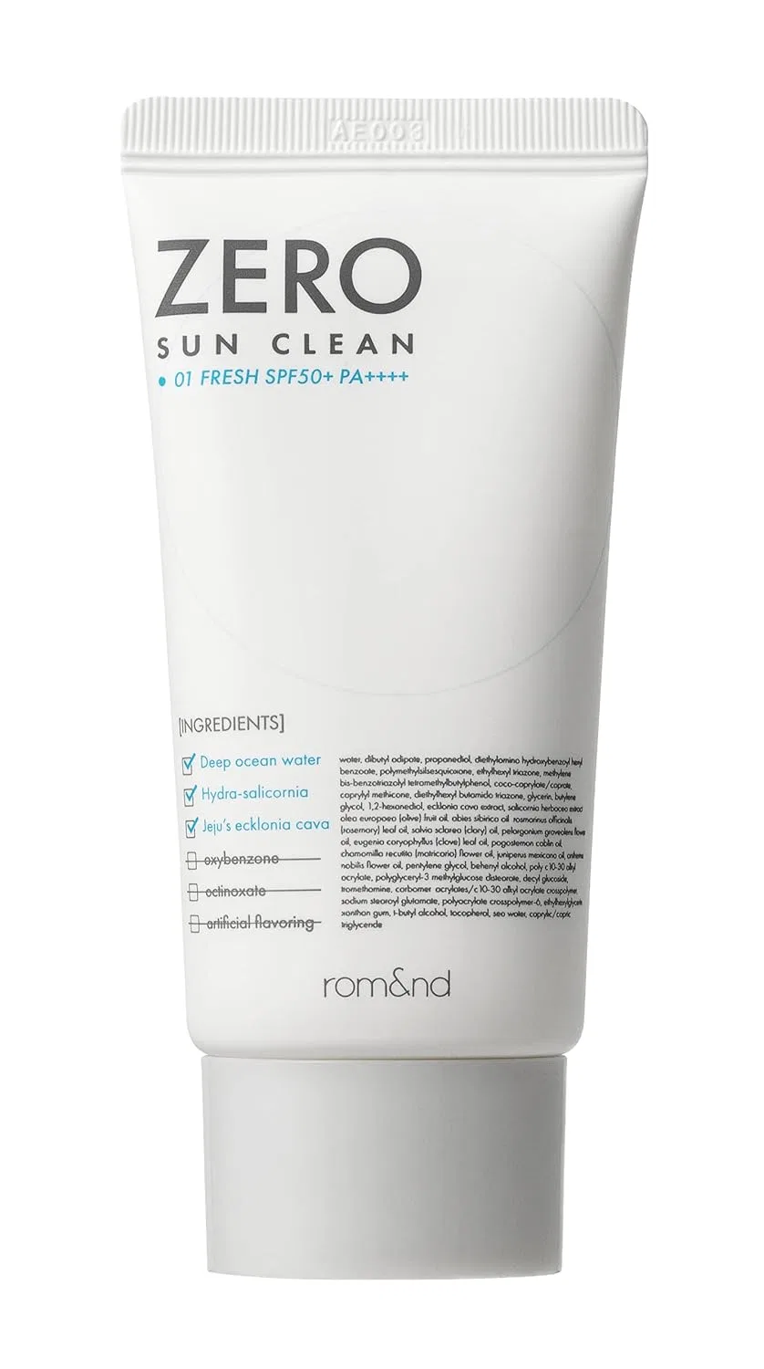 Солнцезащитный крем «Zero Sun 02 Tone Up» SPF50+ PA++++ от rom&nd Rom&Nd, 01 Fresh