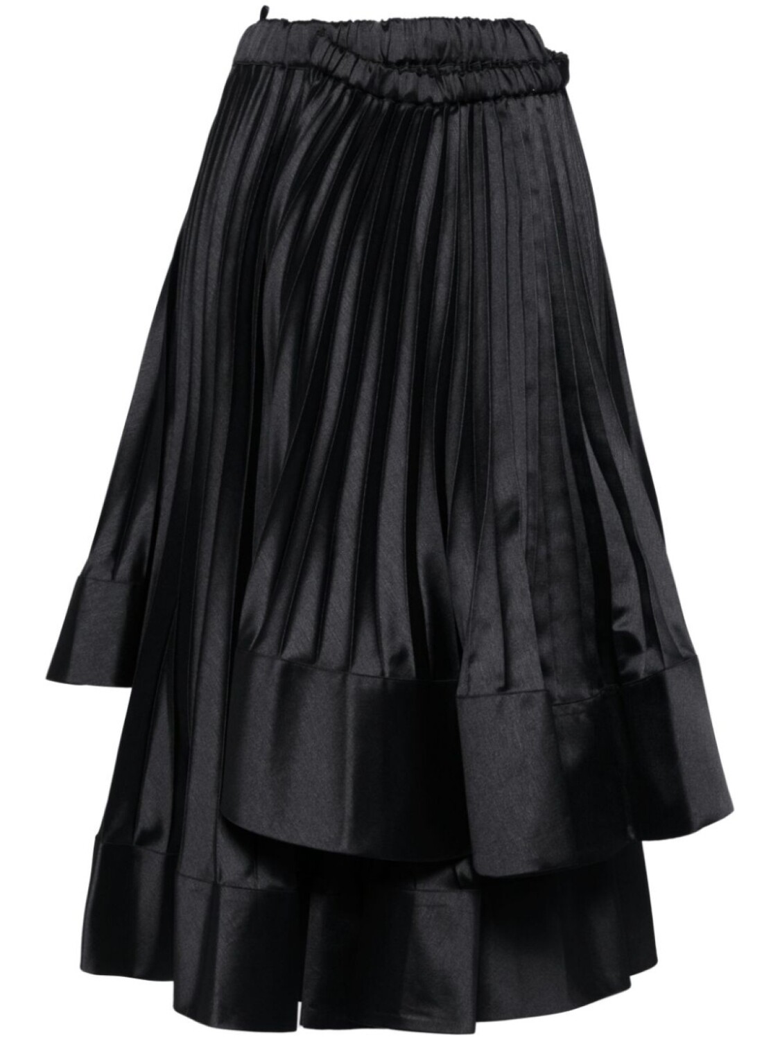 

Noir Kei Ninomiya юбка со складками, черный