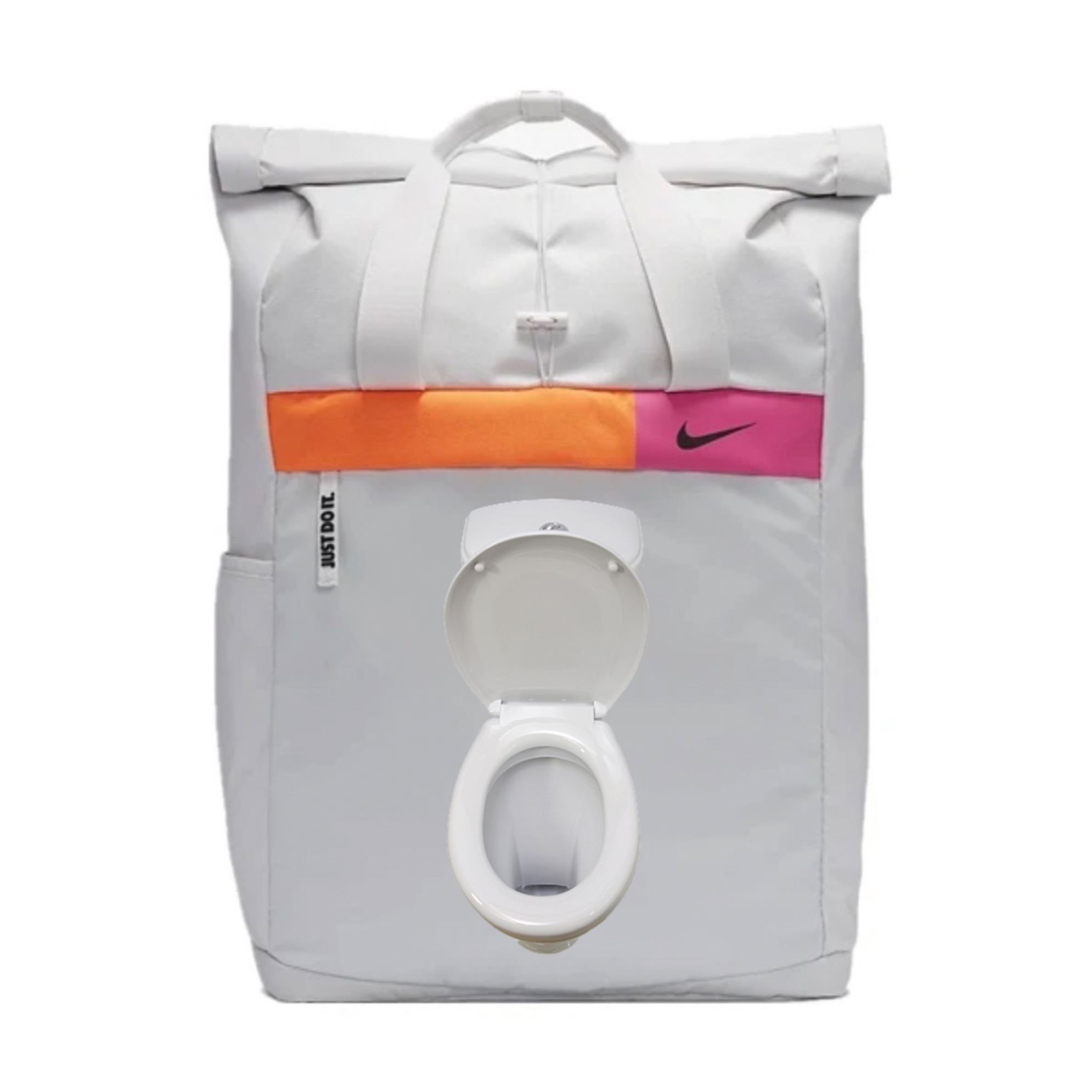 

Nike Тканевый рюкзак маленький динозавр унисекс светло-серебристый серый, wc
