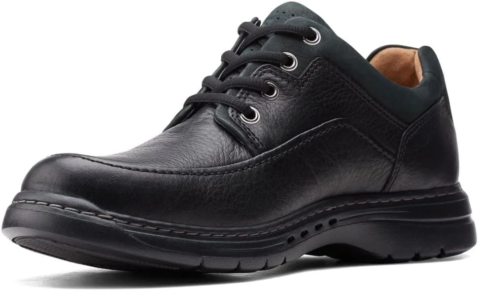 Высококачественные мужские ботинки Clarks Un Brawley, черный — фото 4