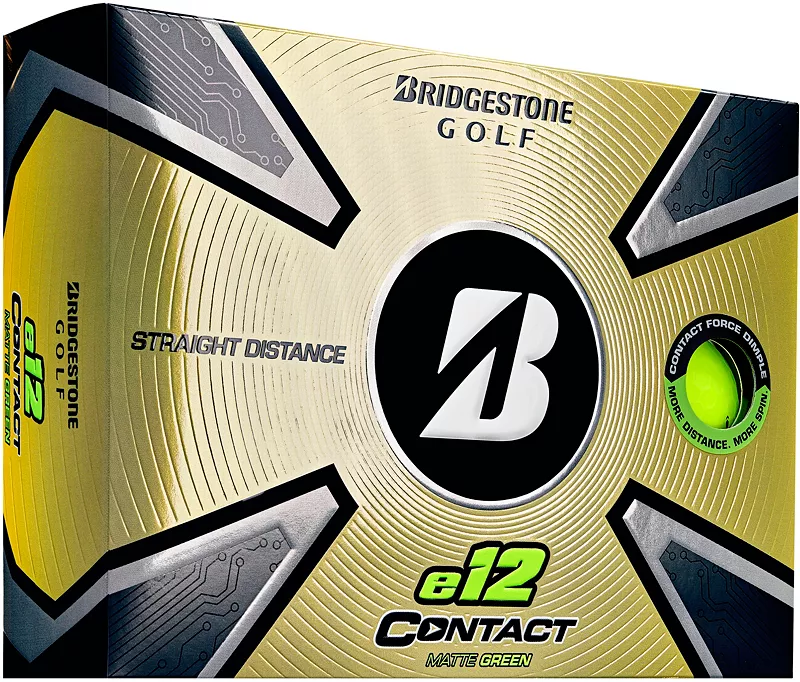 

Матовые мячи для гольфа Bridgestone 2023 e12 Contact, цвет Matte Green