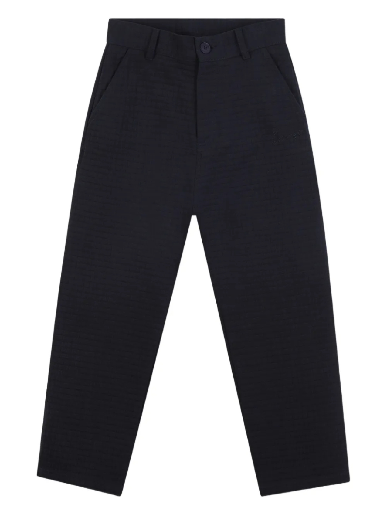 

Kenzo Kids брюки из сирсакера с завышенной талией, синий