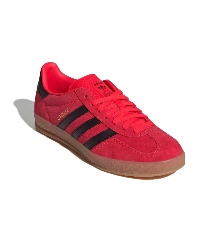 Классические кроссовки Gazelle для помещений, красно-черно-золотые Adidas Originals, красный — фото 4