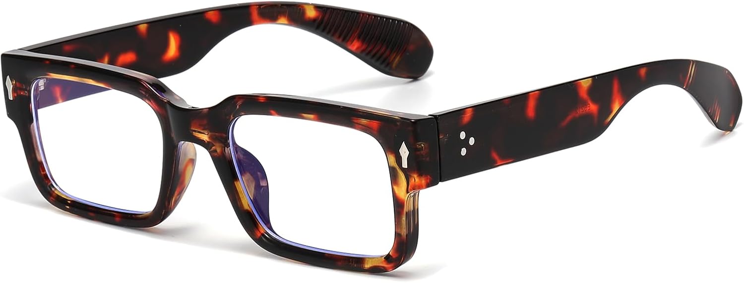 

Классические квадратные солнцезащитные очки для женщин и мужчин. Модные солнцезащитные очки в толстой прямоугольной оправе, массивные черные очки SUNBSR, Tortoise/Clear