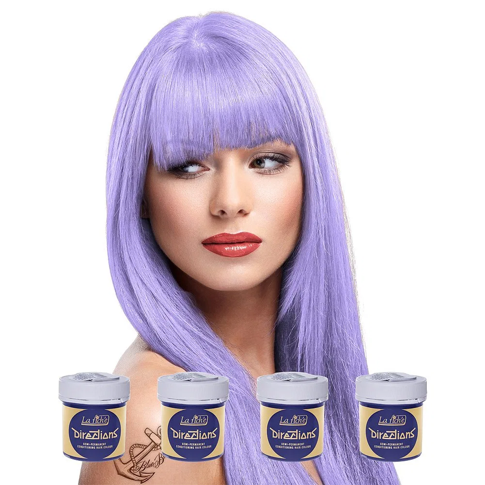 Набор из 4 красок для волос La Riche Directions Colour, сиреневый La Riche, Purple