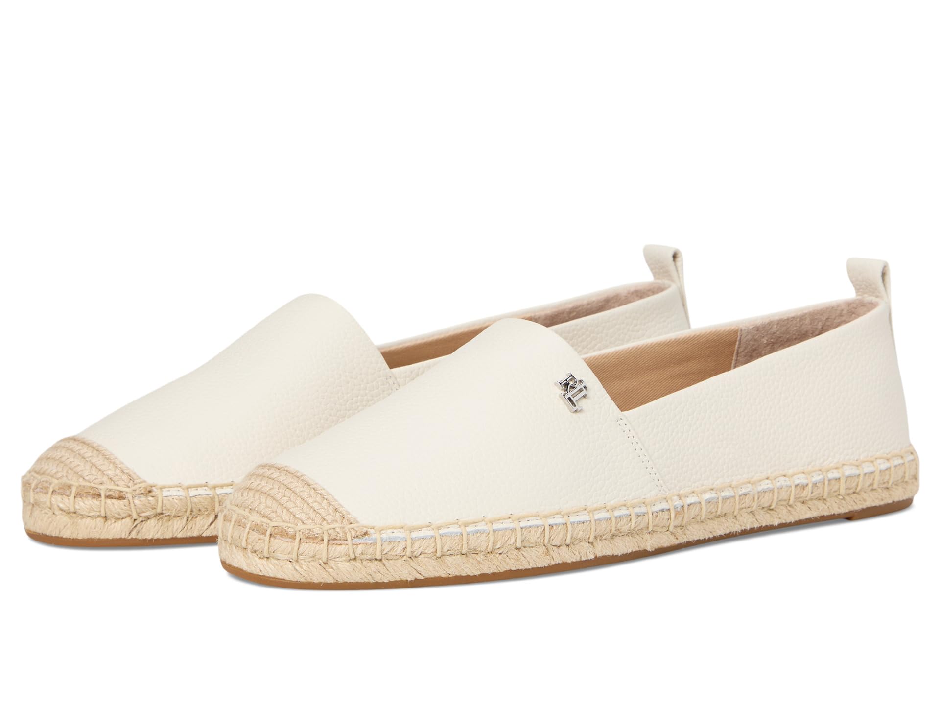 Балетки Lauren Ralph Lauren Cameryn Iv Tumbled Leather Espadrille, Soft White